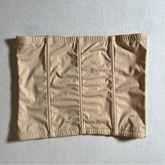 Maidenform Nude XL Hook and Eye Lace Floral Corset - Picture 2 of 9